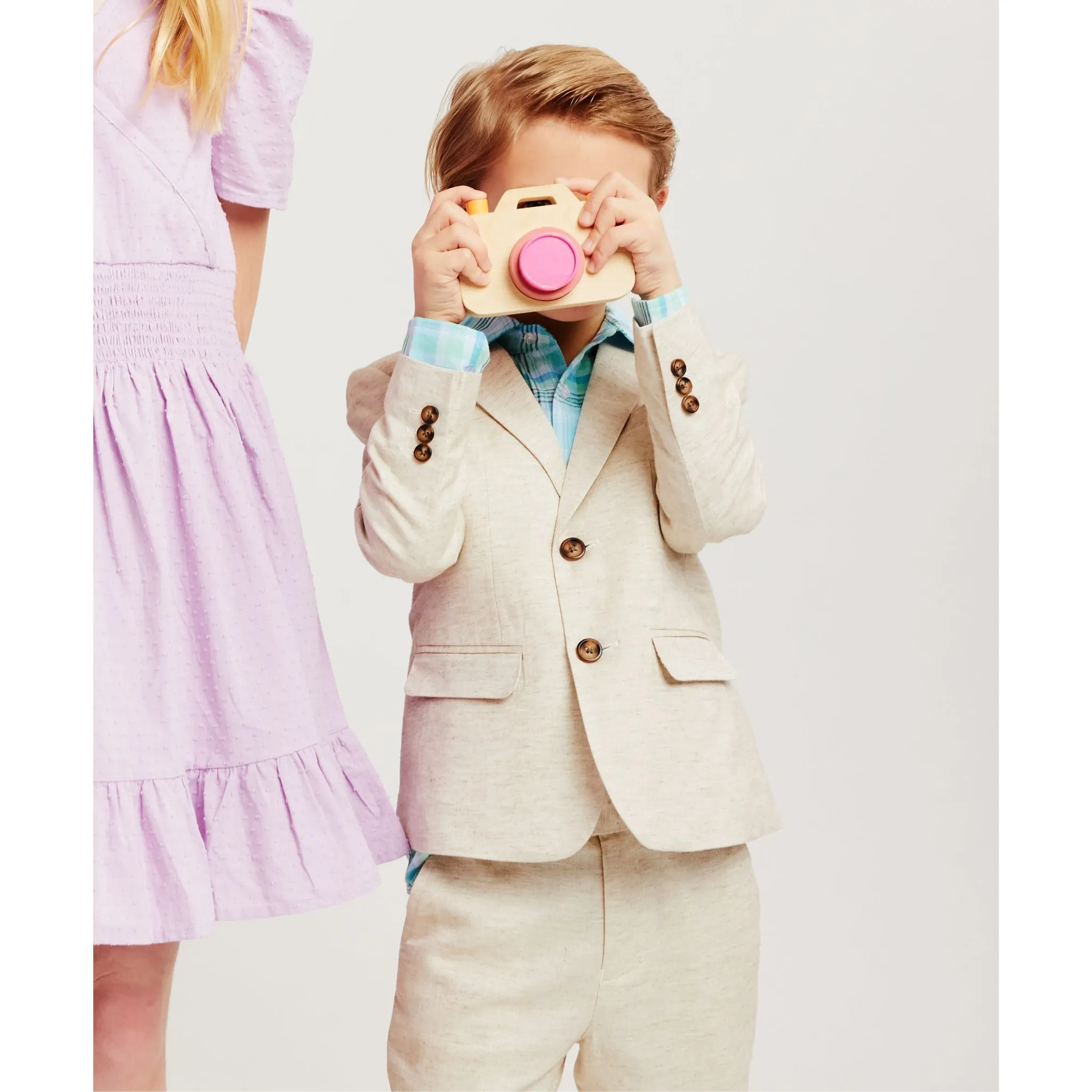 Two-Piece Linen Suit | Stone