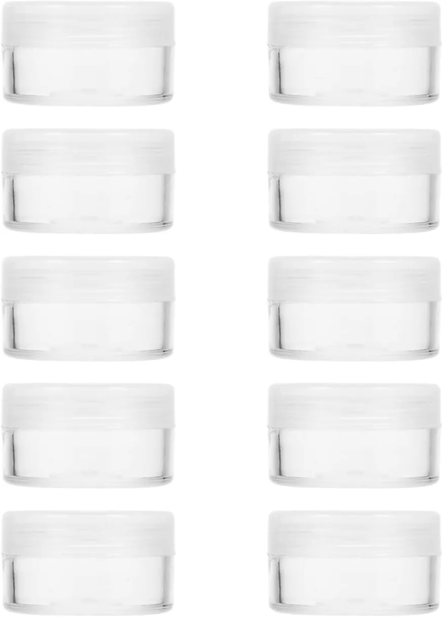 Watch Parts Storage Box - 10 Pcs Watch Parts Box Plastic Storage Containers Box Clear Mini Round Boxes for Watch Parts Screws Watch Repair Tool, Diameter 30mm, Height 16mm