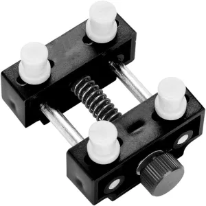 Watch Vise Tool, Wristwatch Repairing Open Adjustable Metal Watch Case Holder Tool Three Color Optional(Black)