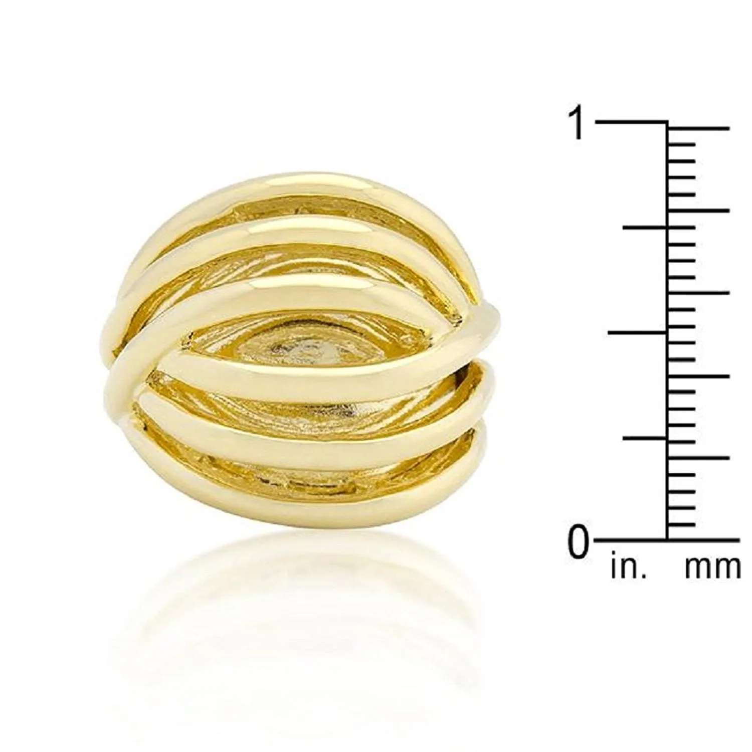 WildKlass Golden Illusion Fashion Ring