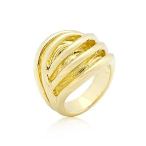 WildKlass Golden Illusion Fashion Ring