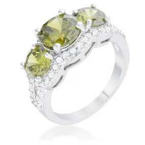 WildKlass Olive Classic Trio Ring