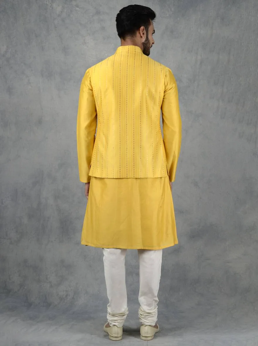 Yellow Bandhgala Jacket | TULA